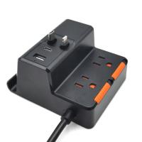 2 outlet Power Socket 1.5FT Cord, USB Surge Protector, Power Charge for Apple Iphone, Ipad, Ibook