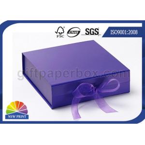Ribbon Folding Gift Paper Box Customized Luxury Rigid Gift Packing Folded Paper Box