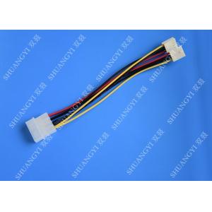 China Hard Drive HDD SSD Cable Harness Assembly , Molex to Dual SATA Power Splitter Cable supplier
