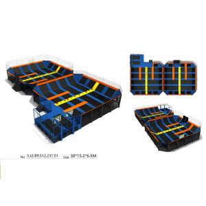 China 450M2 Durable Cheap Facotry Direct Sell  Big Trampoline Park Party Equipment With Exciting Dodge Ball Games supplier