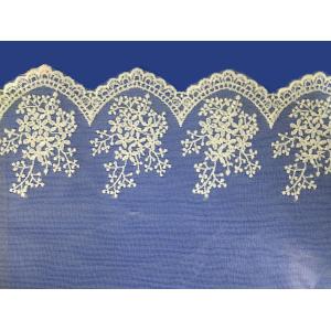China African lace fabrics Embroidery Lace Fabric cord guipure white lace fabric supplier