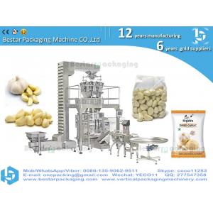 How to make onion garlic /Fresh Peeled Garlic pouch well by Bestar weigher packing machinery