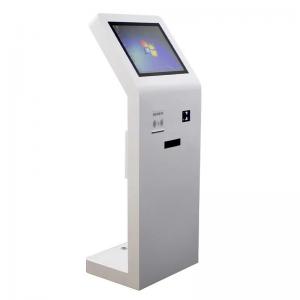 Floor Standing Touch Screen Kiosk 21.5 Inch With IC Card Reader QR Code Scanner