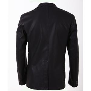 China 100% Viscose and Knitting, Big and Tall, Stylish and Classic Mens PU Leather Suits supplier