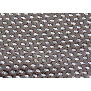 54" Width Perforated Faux Leather Fabric , Perforated Vinyl Fabric For Making Phone Case