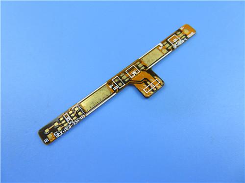 Double Sided Flexible PCB Soft Polyimide Circuit Board with Immersion Gold and FR4 Stiffener for Antennas