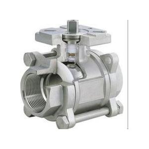 China 3-pc stainless steel ball valves full port 1000wog BSPP NPT ISO-5211 DIRECT MOUNTING PAD supplier