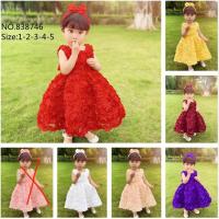 China Knee Length Princess Dress Up Clothes Pink Blue White Red Purple on sale