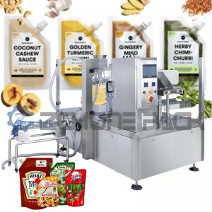 ISO Powder Stand Up Pouch Machine , 2.5KW Granule Liquid Powder Pouch Packing Machine