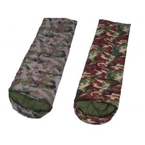 China Camouflage Down Sleeping Bag With Pillow , Hiking Outdoor Sleeping Bags  supplier