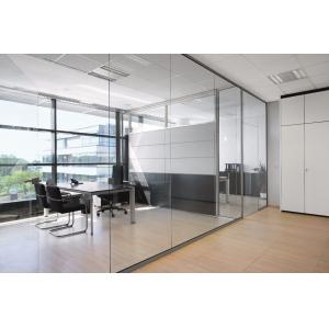China Conference Room Decorative Aluminum Clear Glass Sliding Partition Walls supplier