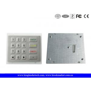China 8 Pin SS Industrial Numeric Keypad with Flat Keys and Custom Layout supplier