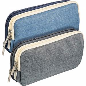 Durable Zip Up Pencil Case With Compartments , Students Stationery Pencil Pouch