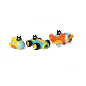 China Nature Latex Squeaky Dog Toys Interactive Driving Car Plane Squeakers 17cmx13cmx10cm supplier