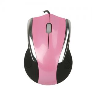 China High precision optical sensor pink and black USB basic optical mouse supplier