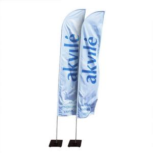 Seasonal 100% Polyester 12ft Custom Feather Flag Aluminium Fiberglass Pole