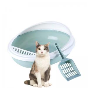 Egg Ball Shape Semi-Enclosed Cat Litter Box Splash Proof Toilet For Pet Cat