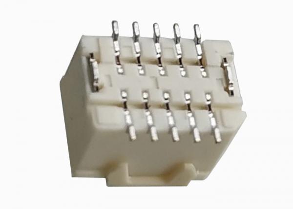 Beige SMT Wire To Board Power Connector 10 Pin Header 1.0mm Pitch DIP Type