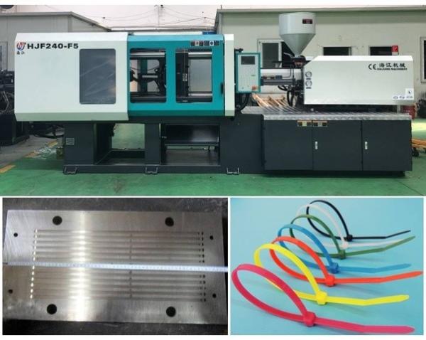 Tonelada obligatoria de la máquina HJF240 del moldeo a presión de la correa de nylon con el motor servo