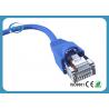 23/24AWG CU Cat6 Ethernet Patch Cable With Blue RJ45 Plug Boots Length