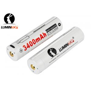 China Rechargeable Lumintop Lm34c Battery , 3400mAh 18650 Lithium Rechargeable Battery supplier