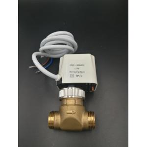 China Small Size Hot Water Coil Motorized Valve Slim Type Electric Heating Valve DN15 / DN20 supplier