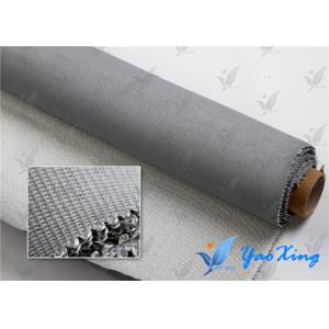 China 1.0mm Sliver Gray PU Coated Fiberglass Cloth For Expansion Joint supplier