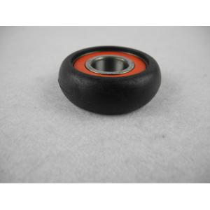 China Black Fiberglass filled Nylon Parts , ylon Injection Moulded Ball bearing Wheel supplier