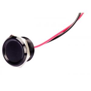 China 16mm Mini Black Piezo Switch Touch Aluminum Momentary 2 Wires For Car supplier