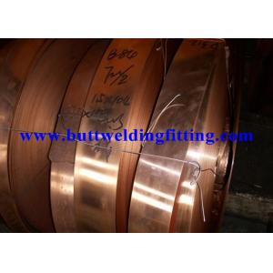 China Oxygen Free C10200 Copper Strip / Copper Width Coils 7-610mm For Switch Parts supplier