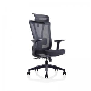 Modern Design Mesh Office Chair with 3D Metal Handrail and Premium Nylon Wheels