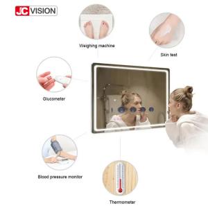 China Waterproof Android LED TV Touch Screen Display IP65 Smart LED Bathroom Mirror supplier