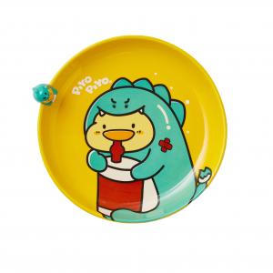 Cartoon Cute Ceramic Duckling Plate Companion Gift Eating Plate Children Breakfast Tableware