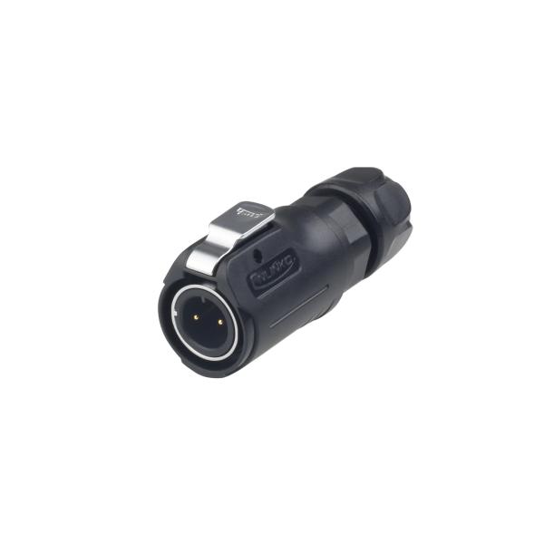 CNLINKO M12 Power Adapters Plug Socket 2 Pin Extension Wire Metal Circular  DC Connector Waterproof IP68 for Led Lighting