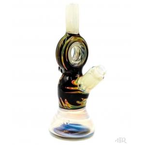 China In Stock 12'' Glass Freeze Pipes Coil Bongs Percolator Filter With Ice Catcher supplier