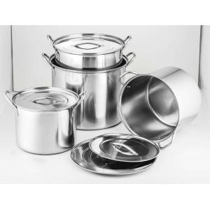 China 6L/10L/12L/16L 4pcs high quality stainless steel cookware set & 24 /26/28/30cm cooking  pot & 8pcs  410# stcok pot supplier