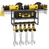 China Heavy Duty Floating Tool Shelf Organizer Wall Mounted Garage Storage Rack for Handheld Power Tools wholesale