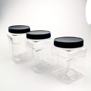 China Shatterproof Kitchen Countertop 500ml Plastic Food Jars supplier