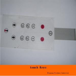 China one layer transparent capacitive touch key touch button for electronic membrane switch supplier