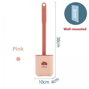 China 38x10x4cm Silicon Toilet Brush And Holder Modern For Hotel supplier