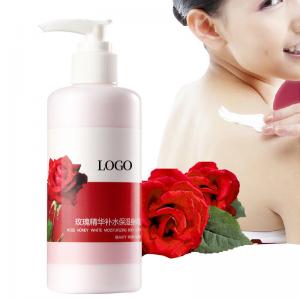 China Natural Rose Oil Body Lotion , Moisturizing Body Lotion Provides Barrier Protection supplier