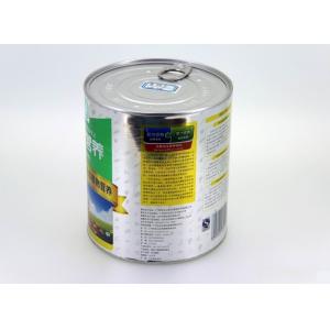Circular Tin Plate Food Cans round matal canister , 0.23mm thickness