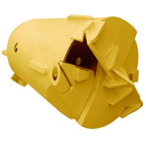 Double Cut Mud Cleaning Drilling Bucket , Water Well Drilling Foundation