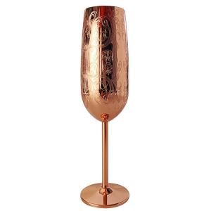 Etching Metal Stainless Steel Champagne Flutes 200ML For Wedding