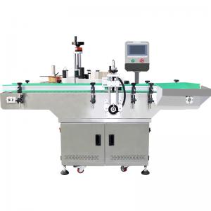 China 280 KG Capacity Labeling Machine for Round Positional Labeling of Plastic Bottle Cans supplier