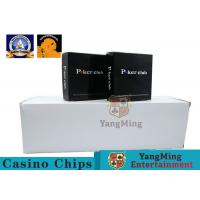China 100% PVC Plastic Playing Cards / Casino Gold Plated Card With Two Color on sale