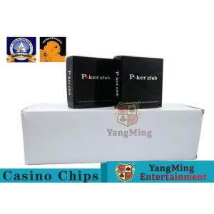 100% PVC Plastic Playing Cards / Casino Gold Plated Card With Two Color