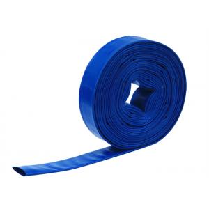 Light Weight 2 Inch 50mm Pvc Layflat Hose , Pvc Discharge Hose With Stretching Resistant