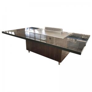 China 8KW Electric Heating Rectangle Teppanyaki Grill Table  Commercial Cooking Machine supplier