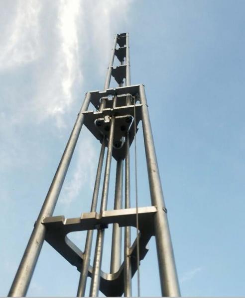 hand winch 15m telescopic antenna tower lattice tower aluminum tower light